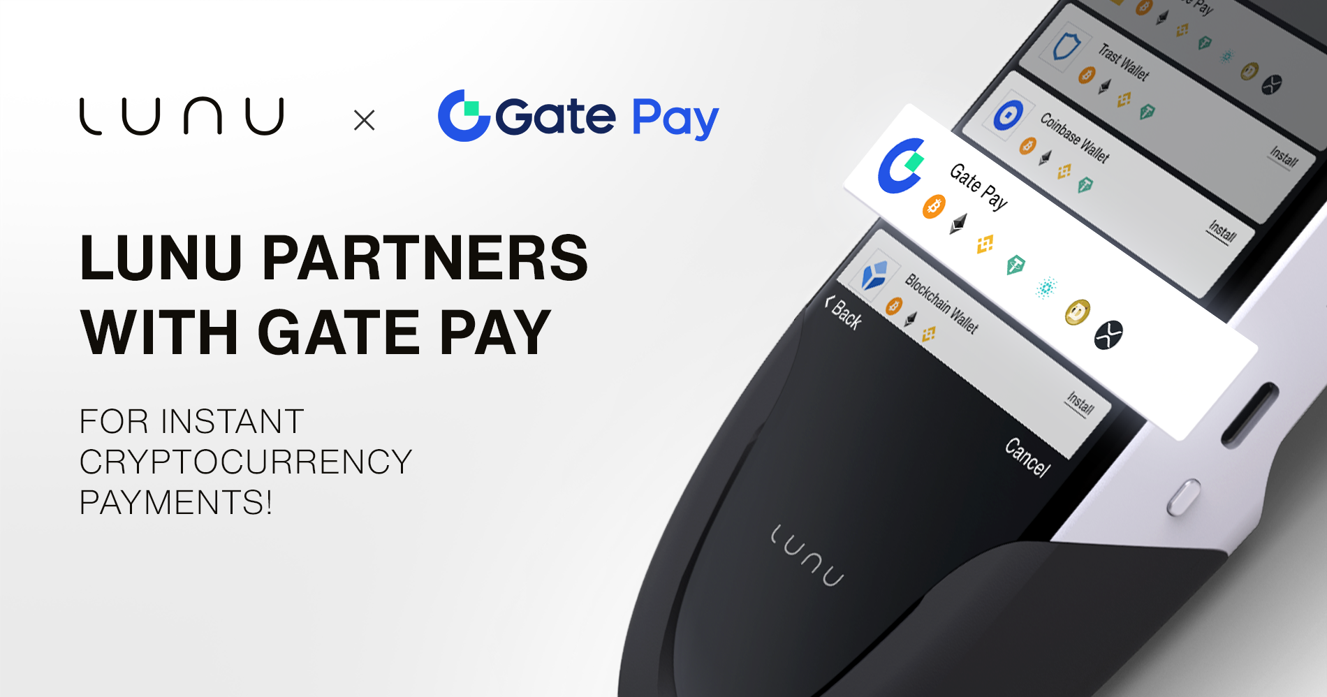 Lunu Partners with Gate Pay for Instant Cryptocurrency Payments